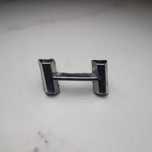 Vintage International Harvester IH Metal Car Emblem Letter H Logo Chrome
